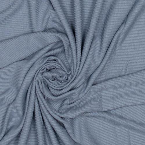 Rippjersey Viskose - rauchblau